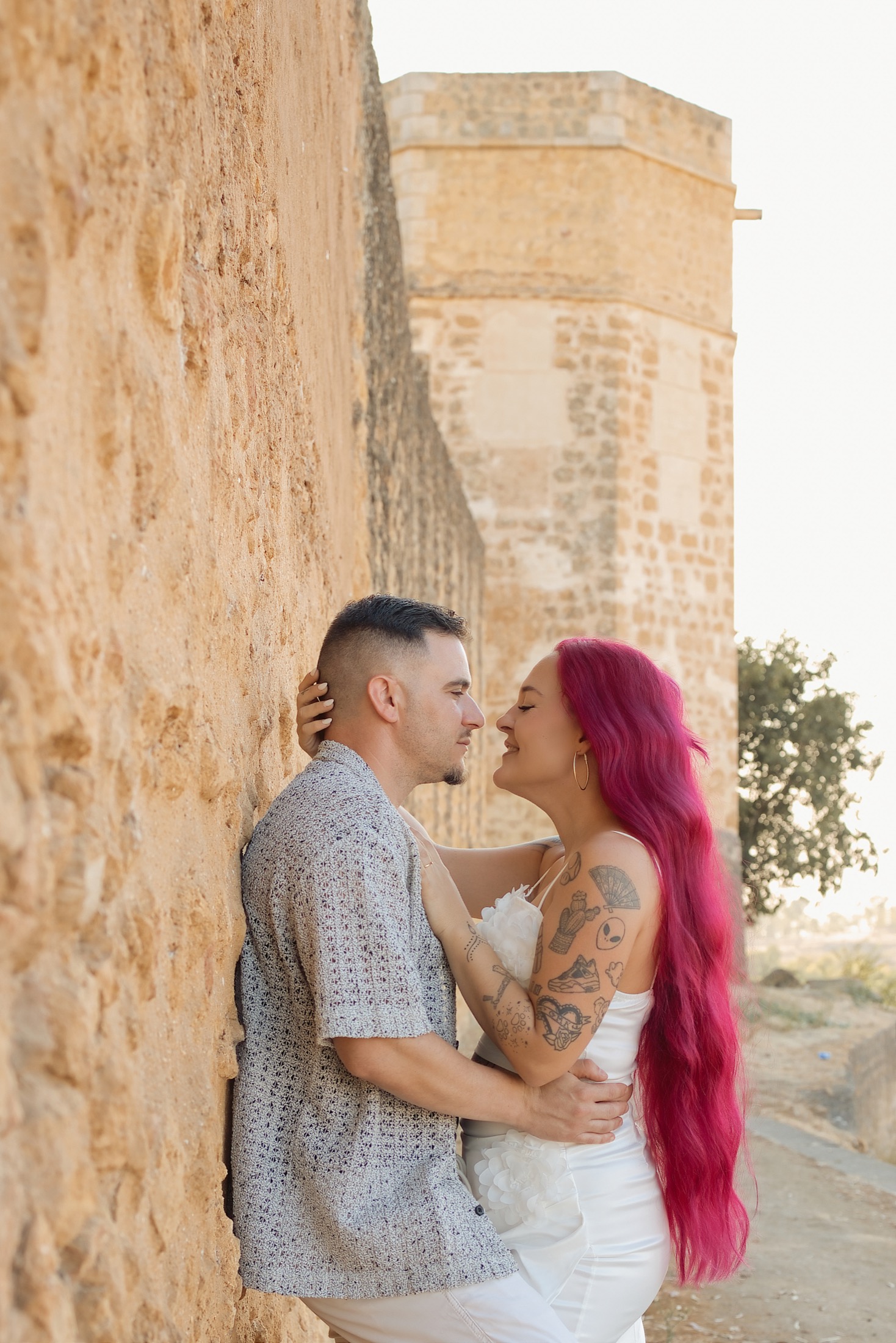 Jessy y Tato al atardecer